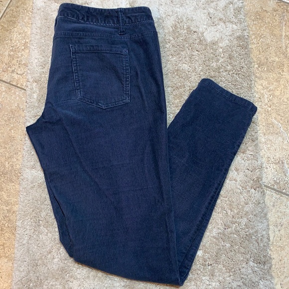 ⚜️Navy MOSSIMO Corduroy Slim Skinny Ankle “jeans” - Picture 3 of 4
